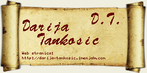 Darija Tankosić vizit kartica
